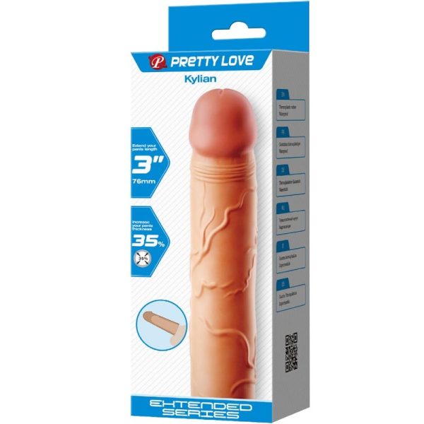 PRETTY LOVE - KYLIAN PENIS EXTENDER COVER FLESH - Afbeelding 6