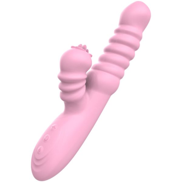 ARMONY - VIBRATOR MULTIFUNCTION WITH STIMULATING TONGUE HEAT EFFECT PINK - Afbeelding 5