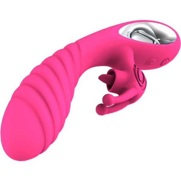 ARMONY - VICKY RABBIT VIBRATOR WITH FUCHSIA PULL RING TONGUE - Afbeelding 4
