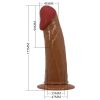 PRETTY LOVE - STARKS HARNESS BRIEFS MULTI-SPEED VIBRATION DILDO 17,5 CM LIGHT BROWN - Afbeelding 6