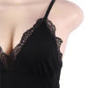 SUBBLIME - BLACK FLORAL LACE DETAIL TEDDY L/XL - Afbeelding 5