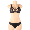 SUBBLIME - TWO PIECE SET OF TRANSPARENCY BRA AND S/M STRIPS - Afbeelding 9