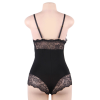 SUBBLIME - BLACK FLORAL LACE DETAIL TEDDY S/M - Afbeelding 6