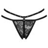 LIVCO CORSETTI FASHION - NOMADE THONG CROTCHLESS BLACK - Afbeelding 3