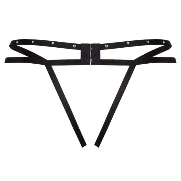 LIVCO CORSETTI FASHION - NOMADE THONG CROTCHLESS BLACK - Afbeelding 4