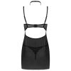 LIVCO CORSETTI FASHION - BINELLA SET BABYDOLL + THONG BLACK - Afbeelding 4