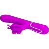 PRETTY LOVE - MULTIFUNCTION RABBIT VIBRATOR 4 IN 1 BUTTERFLY FUCHSIA - Afbeelding 6