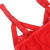 SUBBLIME - TEDDY WITH GARTER STRAP DETAIL CHEST RED L/XL - Afbeelding 7