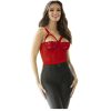 SUBBLIME - TEDDY WITH GARTER STRAP DETAIL CHEST RED L/XL - Afbeelding 3