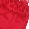 SUBBLIME - SATIN BABYDOLL WITH LACE RED S/M - Afbeelding 7