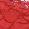 SUBBLIME - SATIN BABYDOLL WITH LACE RED S/M - Afbeelding 10