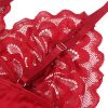 SUBBLIME - SATIN BABYDOLL WITH LACE RED S/M - Afbeelding 9