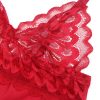 SUBBLIME - SATIN BABYDOLL WITH LACE RED S/M - Afbeelding 8
