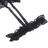 SUBBLIME - TEDDY WITH GARTER WITH LACE DETAIL AND STRIPS BLACK L/XL - Afbeelding 6