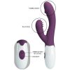 PRETTY LOVE - BUTTERFLY KISS RABBIT VIBRATOR & G-SPOT STIMULATOR PURPLE - Afbeelding 8