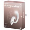 SATISFYER - G FOR GODDESS 1 RABBIT VIBRATOR WHITE - Afbeelding 5