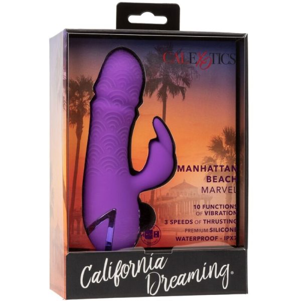 CALEXOTICS - MANHATTAN BEACH MARVEL VIBRATOR RABBIT PURPLE BY CALIFORNIA DREAMING - Afbeelding 10