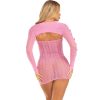 LEG AVENUE - DRESS HEART & BOWS PINK ONE SIZE - Afbeelding 3