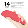 WOMANIZER - PREMIUM 2 CLITORAL STIMULATOR RASPBERRY - Afbeelding 5