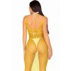 LEG AVENUE - LONG NET DRESS YELLOW ONE SIZE - Afbeelding 3