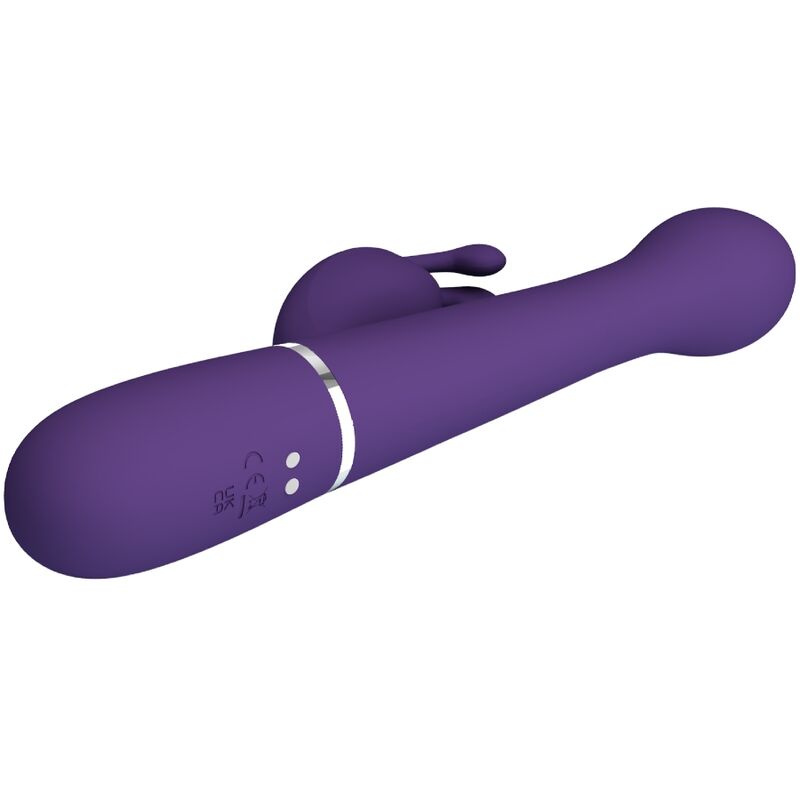 PRETTY LOVE - DEJON RABBIT VIBRATOR 3 IN 1 MULTIFUNCTION PURPLE - Afbeelding 6