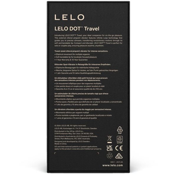 LELO - DOT TRAVEL CLITORIS STIMULATOR PURPLE - Afbeelding 3