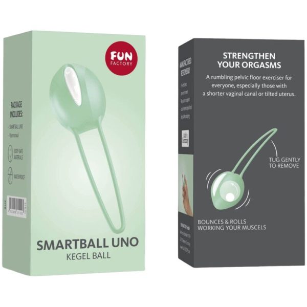 FUN FACTORY - SMARTBALL UNO PELVIC BALL WHITE / GREEN PISTACHIO - Afbeelding 4