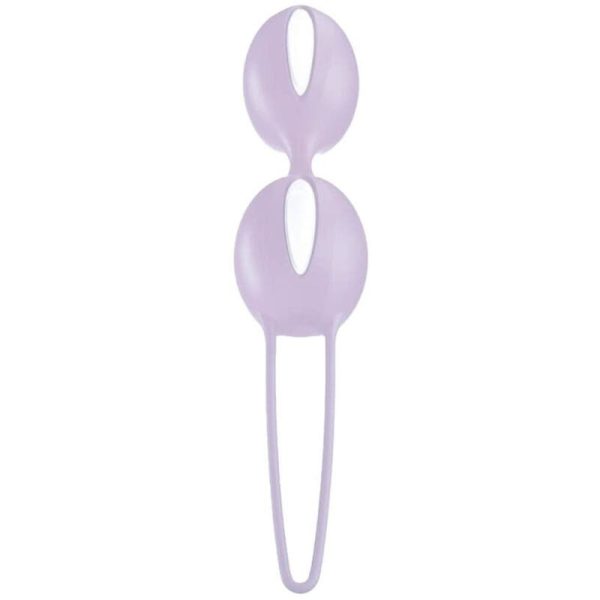 FUN FACTORY - SMARTBALLS DUO PELVIC BALLS WHITE / PASTEL LILAC - Afbeelding 2