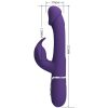 PRETTY LOVE - KAMPAS RABBIT 3 IN 1 MULTIFUNCTION VIBRATOR WITH TONGUE VIOLET - Afbeelding 6