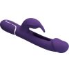 PRETTY LOVE - KAMPAS RABBIT 3 IN 1 MULTIFUNCTION VIBRATOR WITH TONGUE VIOLET - Afbeelding 5