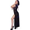 CHILIROSE - CR 4685 LONG DRESS WITH HOOD BLACK S - Afbeelding 2