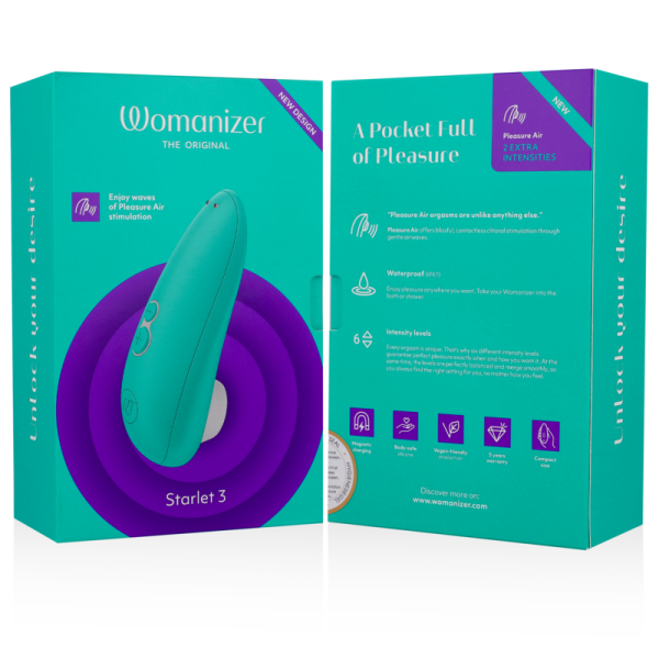 WOMANIZER - STARLET 3 CLITORAL STIMULATOR TURQUOISE - Afbeelding 7