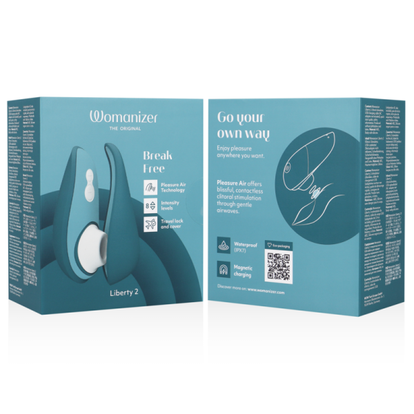 WOMANIZER - LIBERTY 2 CLITORIS STIMULATOR & SUCKER BLUE - Afbeelding 7