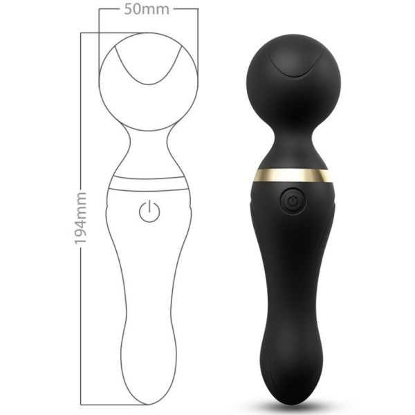 ARMONY - FREEZA MASSAGER & VIBRATOR SUPER FLEXIBLE HEAD BLACK - Afbeelding 2