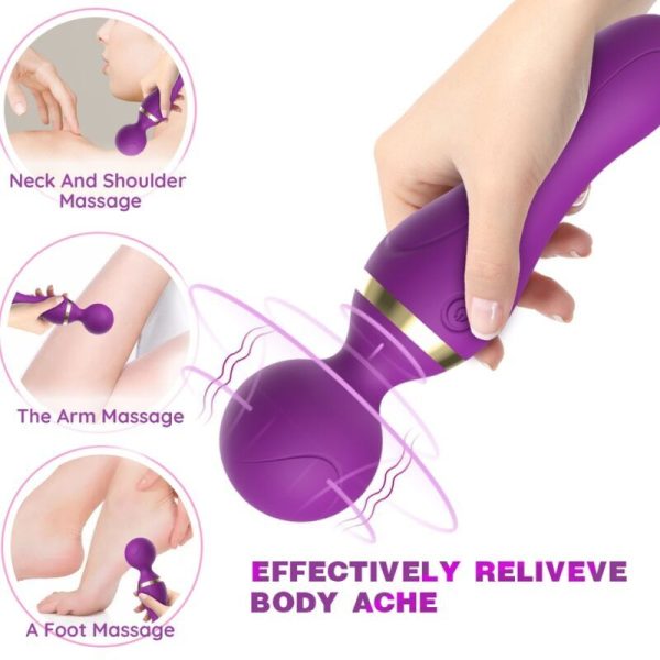 ARMONY - FREEZA MASSAGER & VIBRATOR SUPER FLEXIBLE HEAD PURPLE - Afbeelding 3