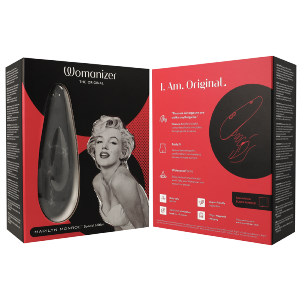 WOMANIZER - MARILYN MONROE CLASSIC 2 CLITORAL STIMULATOR BLACK MARBLE - Afbeelding 7