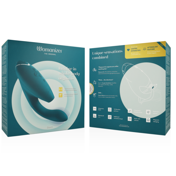 WOMANIZER - DUO 2 STIMULATOR BLUE PETROL - Afbeelding 7