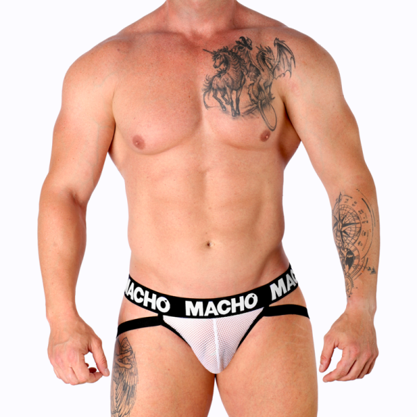 MACHO - MX26X1 JOCK GRID WHITE M - Afbeelding 2