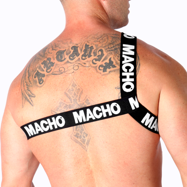 MACHO - ROMAN HARNESS WHITE L/XL - Afbeelding 3