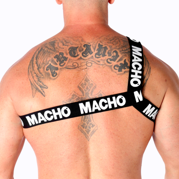 MACHO - ROMAN HARNESS WHITE L/XL - Afbeelding 4