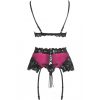 LIVCO CORSETTI FASHION - NAHIR LC 20214 BRA + PANTY + GARTER BELT S/M - Afbeelding 3