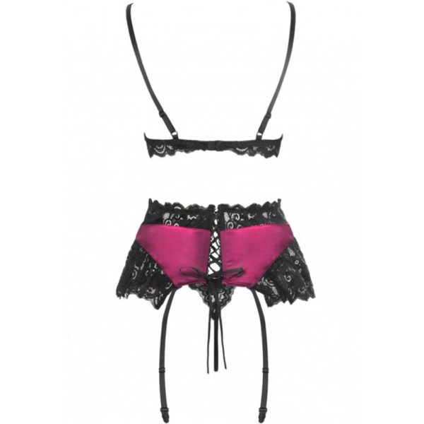 LIVCO CORSETTI FASHION - NAHIR LC 20214 BRA + PANTY + GARTER BELT L/XL - Afbeelding 3