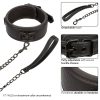 CALEXOTICS - NOCTURNAL COLLAR & LEASH LEATHER ADJUSTABLE BLACK - Afbeelding 4