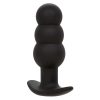 CALEXOTICS - ROCK BOTTOM BEADED ANAL PLUG 10 VIBRATIONS SILICONE BLACK - Afbeelding 2