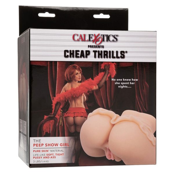 CALEXOTICS - THE PEEP SHOW GIRL DOUBLE REALISTIC MASTURBATOR FLESH - Afbeelding 9