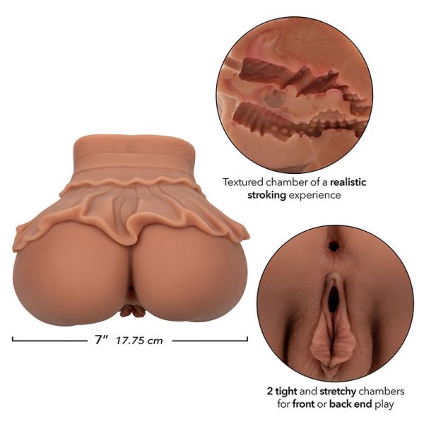 CALEXOTICS - THE HOMECOMING QUEEN DOUBLE REALISTIC MASTURBATOR CARAMEL - Afbeelding 7