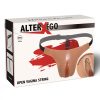 HIDDEN DESIRE - ALTER EGO ADJUSTABLE OPEN VAGINA STRING FLESH - Afbeelding 7