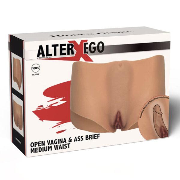 HIDDEN DESIRE - ALTER EGO OPEN VAGINA & ASS BRIEF MEDIUM WAIST FLESH - Afbeelding 7