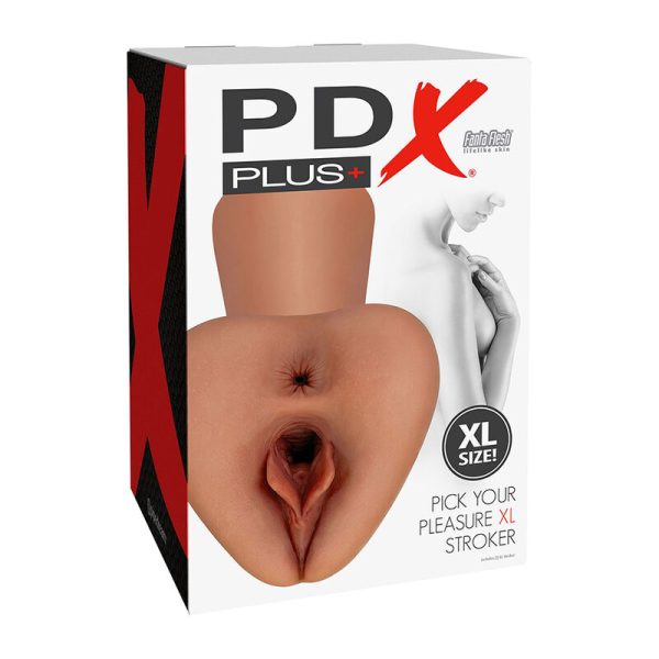 PDX PLUS - PICK YOUR PLEASURE XL REALISTIC STROKER BROWN - Afbeelding 4