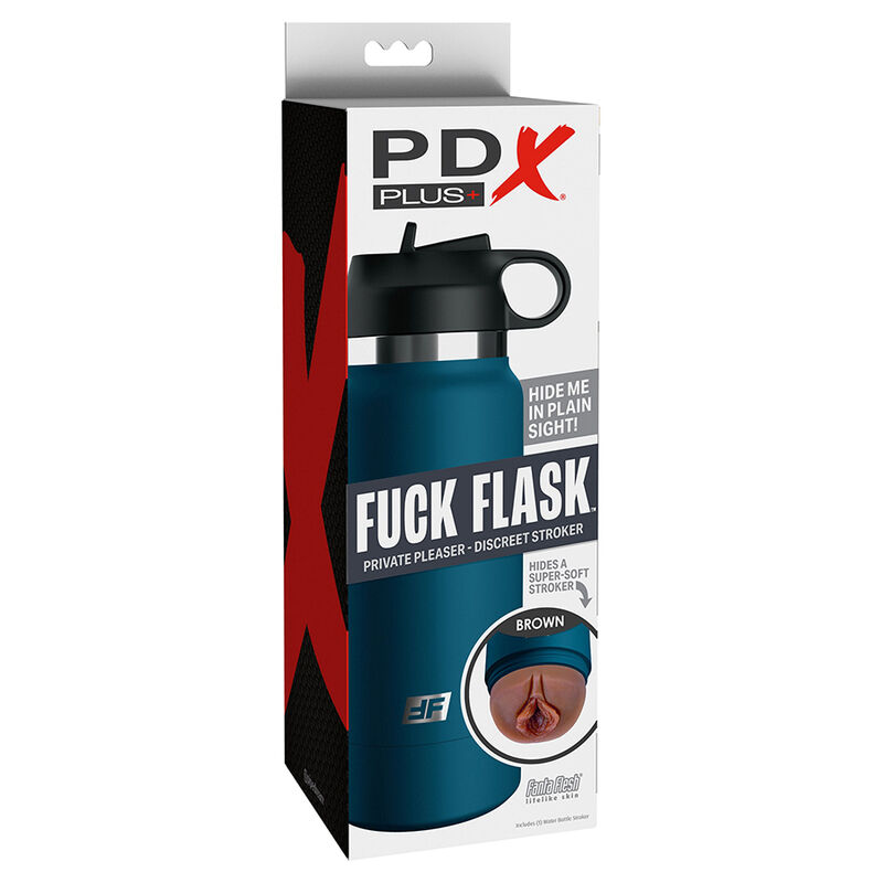 PDX PLUS - FUCK FLASK VAGINE DISCRET STROKER BROWN MODEL 1 - Afbeelding 7
